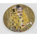 talerzyk do ciasta klimt złoty