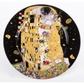 talerzyk na ciasta klimt czarny złoty