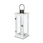 Okazja Wiosenna -51% Lampion ze srebrną rączką, wys. 45cm