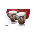 kubki z porcelany biała na prezent komplet z pudełkiem