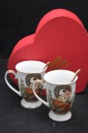 Sale -37%, Kubki z porcelany, komplet 2szt 
