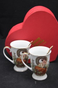 Sale -37%, Kubki z porcelany, komplet 2szt 