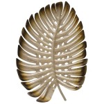 SALE -40%, Liść Monstery, złoty, czarny, dekoracyjny, na ścianę.