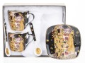 filiżanki do espresso z porcelany klimt czarny z pudełkiem