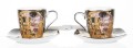 filiżanki do espresso z porcelany klimt czarny komplet