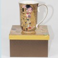 kubek z porcelany złoty klimt duży pudełko