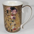 kubek z porcelany złoty klimt duży