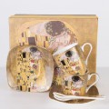 filiżanki do espresso klimt z porcelany złota zestaw